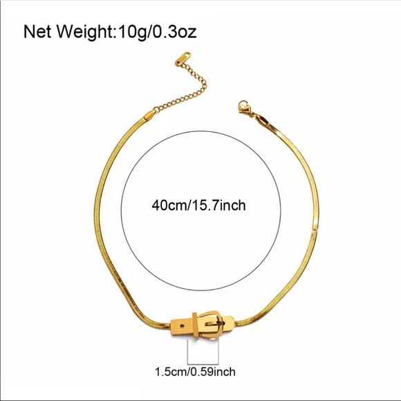 💙Trendy Gold Plated Chain Necklace - Picture 4 of 5